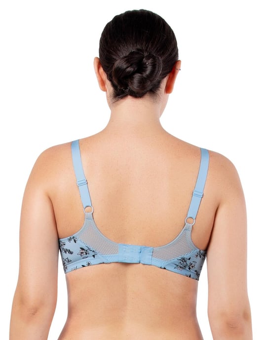 Parfait Ivy Plunge Bra - Dream Blue/Floral Print - Image 2
