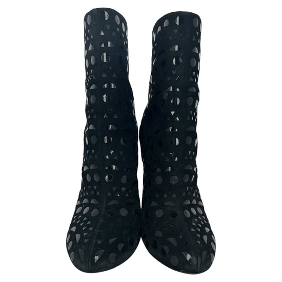 Alaïa Vienne Boots in Black Suede - Image 2