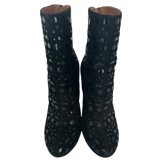 Alaïa Vienne Boots in Black Suede - Image 3