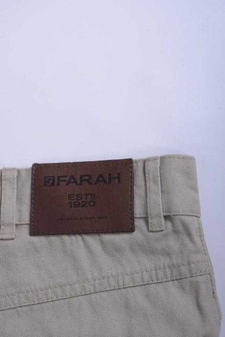 FARAH CLASSIC FABS5029 Mens Trousers Flat Front Straight Khaki 363 Cotton Twill - Image 2