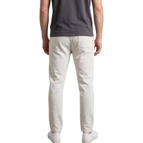 Abercrombie & Fitch Mens Fleece Jogging Bottom Regular Fit A&F Grey Sweatpants - Image 2