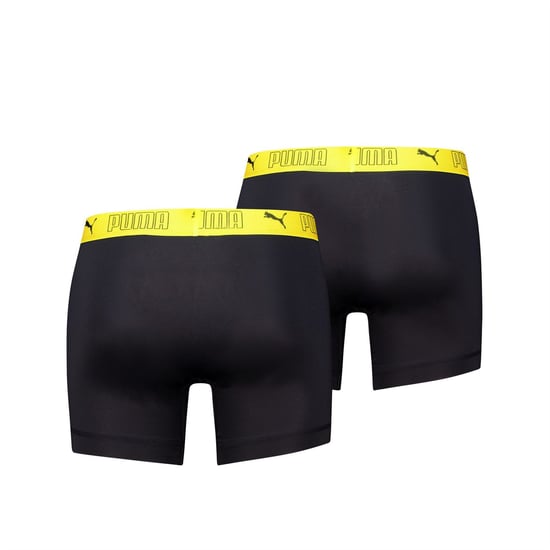 Men's Puma Sport Micro Boxer Brief in Black/Yello - Image 2