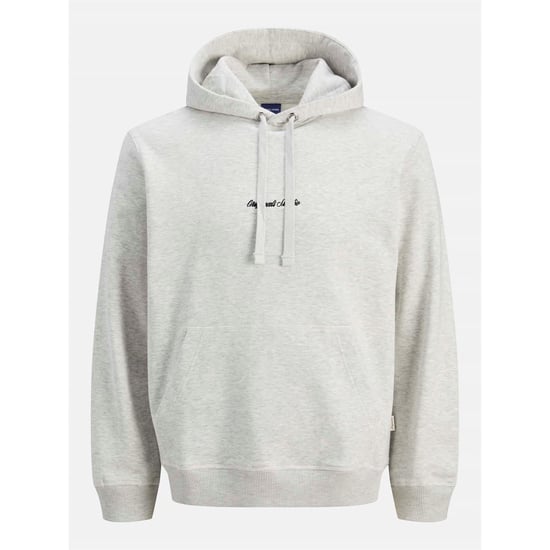 Men's Jack and Jones Hoodie in White Melange - Image 1