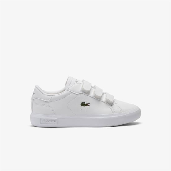 Lacoste Childrens/Kids Powercourt Trainers (White) - Image 1