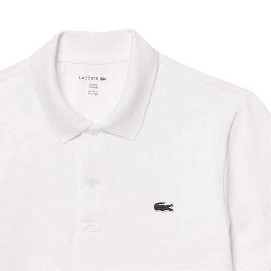 Lacoste Herenpolo met logo op de borst, reguliere pasvorm (Wit) - Image 4