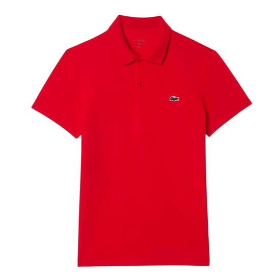Lacoste Herenpolo met logo op de borst, reguliere pasvorm (Rood) - Image 2