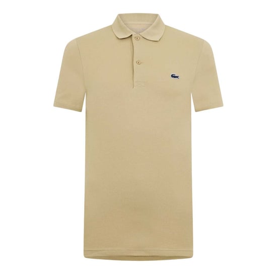 Lacoste Mens Chest Logo Regular Polo Shirt (Beige) - Image 2