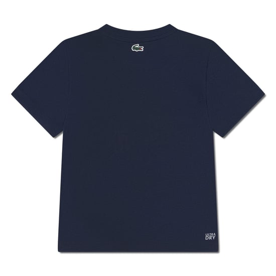 Lacoste Childrens/Kids Big Logo Cotton Blend T-Shirt (Marine Blue) - Image 2