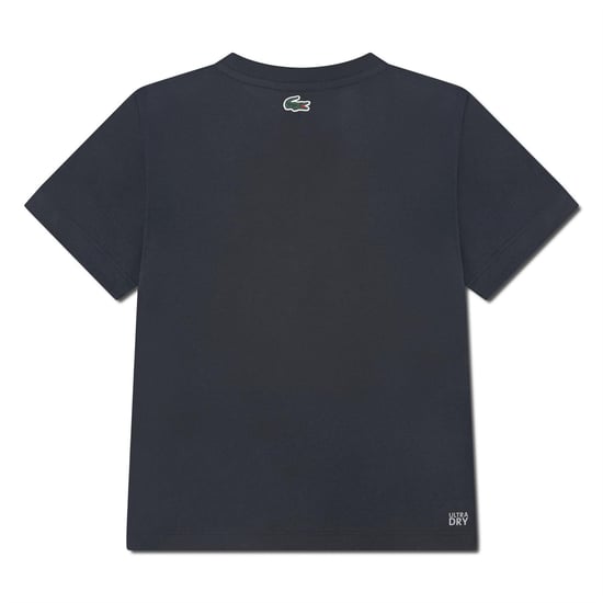 Lacoste Childrens/Kids Big Logo Cotton Blend T-Shirt (Black) - Image 2