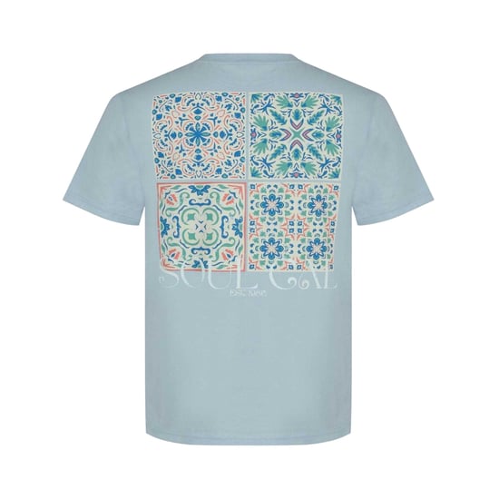 SoulCal T-shirt met tegeldruk voor heren (Tegel Blauw) - Image 2