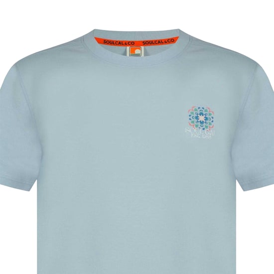 SoulCal T-shirt met tegeldruk voor heren (Tegel Blauw) - Image 3