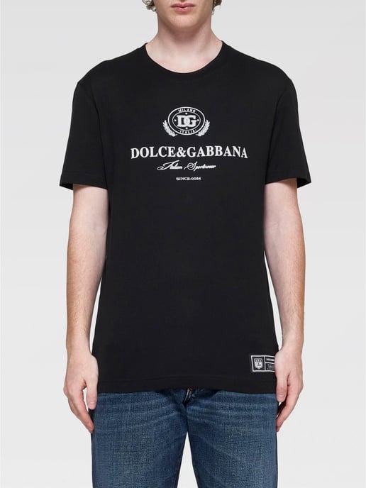 Dolche&Gabanna White Patch Logo T-Shirt - Image 2