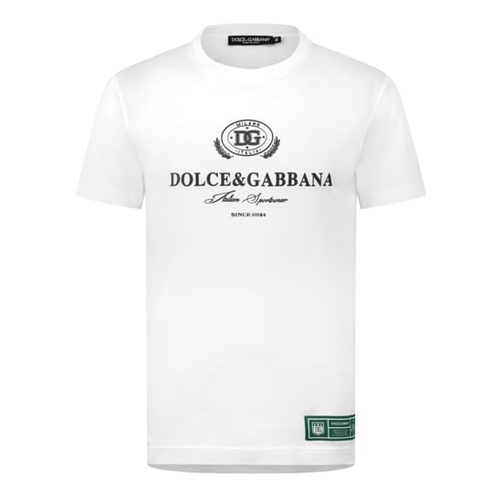 Men's Dolce And Gabbana Logo Print Cotton T-Shirt in White - Image 5