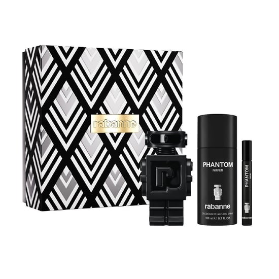 Paco Rabanne Phantom Parfum Christmas Gift Set (Parfum Spray 100ml + Deodorant Spray 150ml + Parfum 10ml) - Image 1