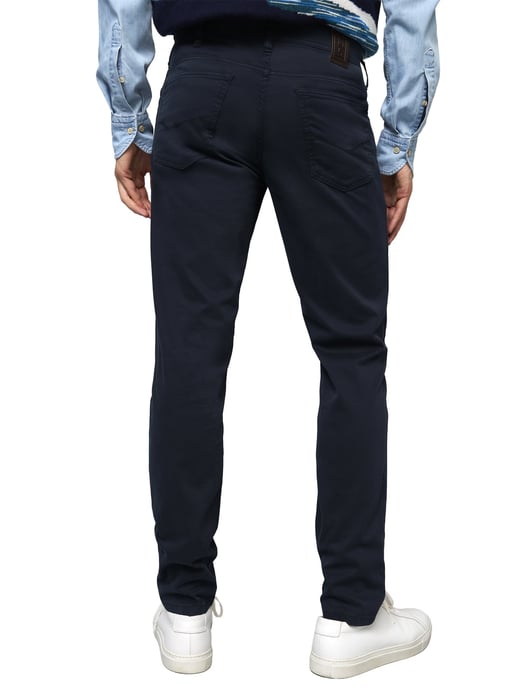 Broek Meyer donkerblauw 5-pocket model - Image 2