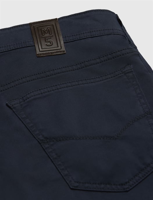 Broek Meyer donkerblauw 5-pocket model - Image 3