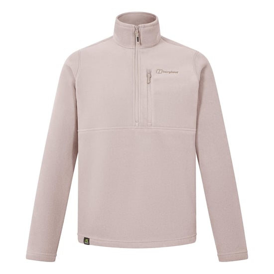 Men's Berghaus Prism Half Zip Polartec Fleece in TAUPE - Image 1