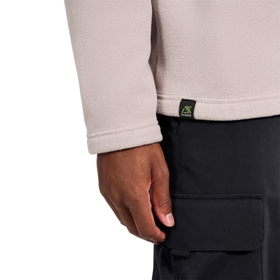 Men's Berghaus Prism Half Zip Polartec Fleece in TAUPE - Image 5