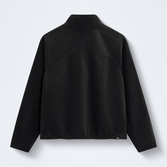 Women's Berghaus Bamburgh Mock Neck High Collar Long Sleeve Sweatshirt in BLACK - Image 2