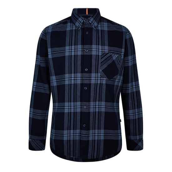 Men's Boss Regular Fit Long Sleeve Shirt in Dark Blue 405 - Image 1