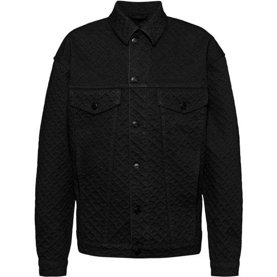 Men's Boss Collared Neck Trucker Regular Fit Jacket in Black 001 - Image 1