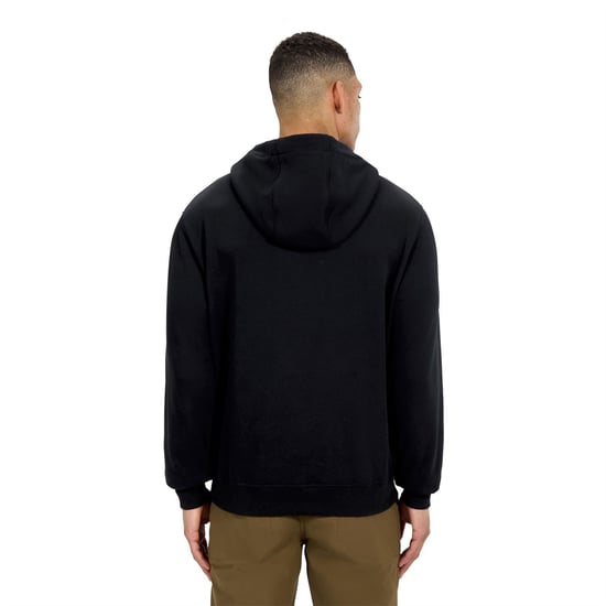 Men's Berghaus Wordmark Hooded Neck Long Sleeve Sweatshirt in BLACK/BLACK - Image 4