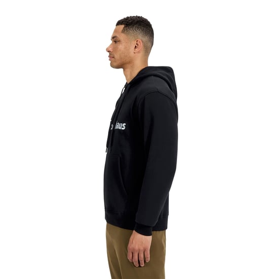 Men's Berghaus Wordmark Hooded Neck Long Sleeve Sweatshirt in BLACK/BLACK - Image 5