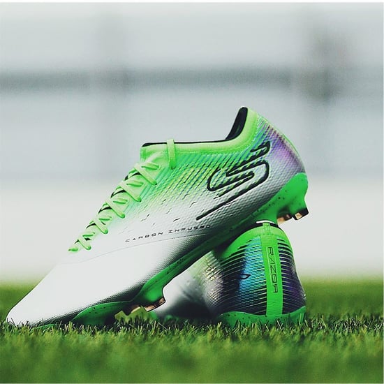 Men's Skechers Razor Adults Firm Ground Football Boots in Silver - Image 3