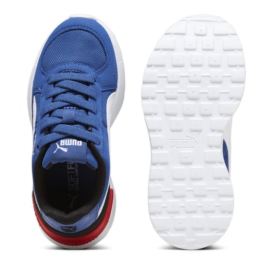 Boys Puma Graviton Low Top Trainers in Blu/Blk/Wht - Image 3