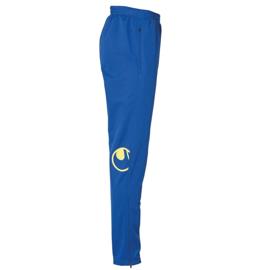 Men's Uhlsport Score Zipped Pocket Slim Cut Pants in Blue/Lime - Image 4