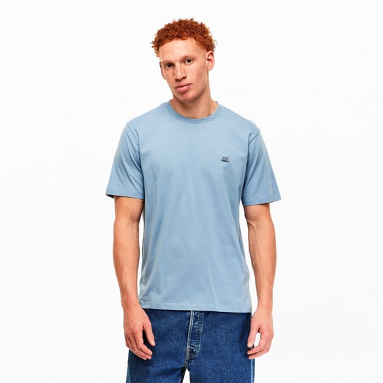 Men's C.P. Company 30 1 Jersey T-Shirt in Silver Blue 809 - Image 3