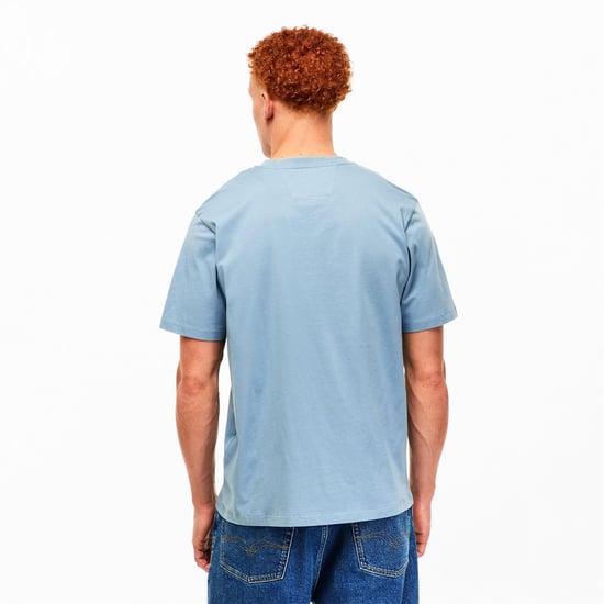 Men's C.P. Company 30 1 Jersey T-Shirt in Silver Blue 809 - Image 4