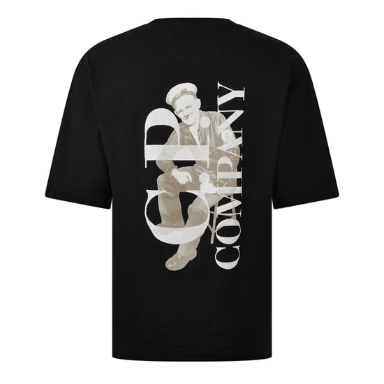 Men's C.P. Company T-Shirt in Black 999 - Image 2