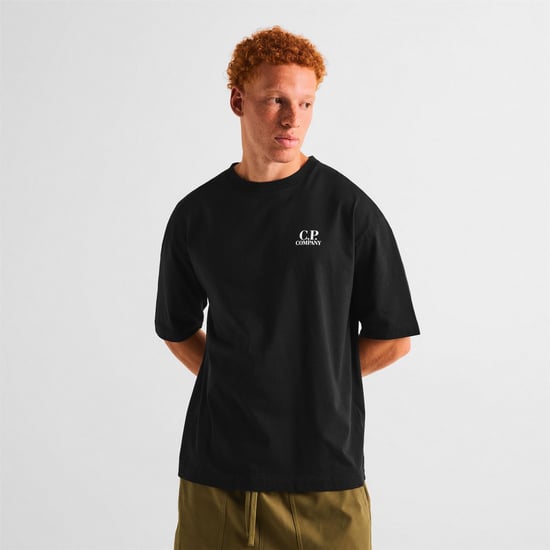 Men's C.P. Company T-Shirt in Black 999 - Image 3