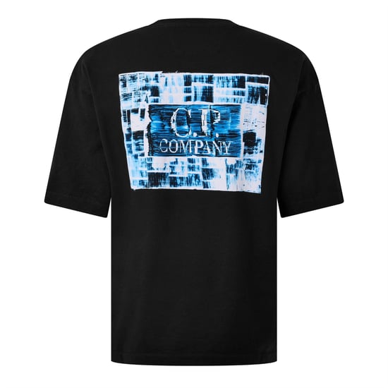 Men's C.P. Company T-Shirt in Black 999 - Image 2