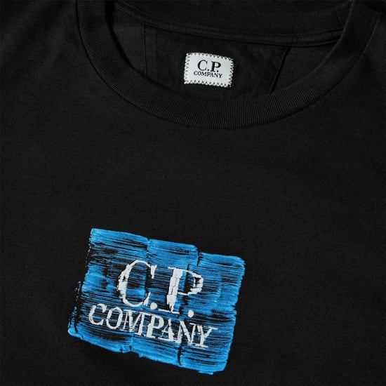 Men's C.P. Company T-Shirt in Black 999 - Image 5