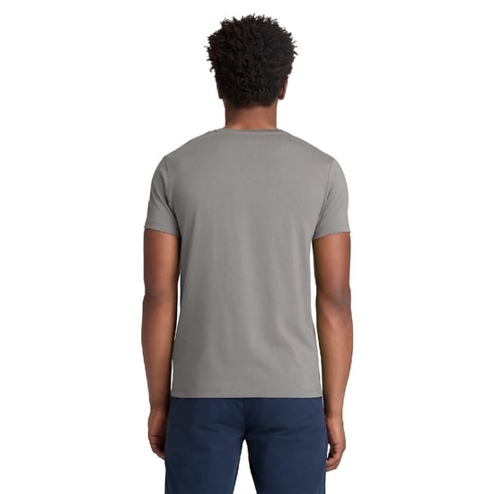 Men's Timberland Oyster River Logo T- Shirt in Gray Flannel - Image 3