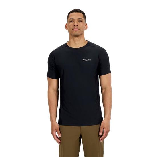 Men's Berghaus 24 7 Tech Crew T-Shirt in BLACK/BLACK - Image 3