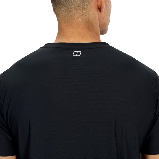 Men's Berghaus 24 7 Tech Crew T-Shirt in BLACK/BLACK - Image 5