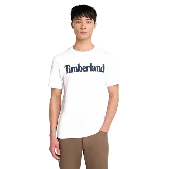 Men's Timberland Northwood Wordmark Logo T-Shirt in White - Image 1