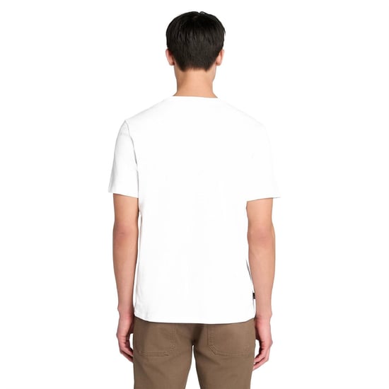 Men's Timberland Northwood Wordmark Logo T-Shirt in White - Image 3