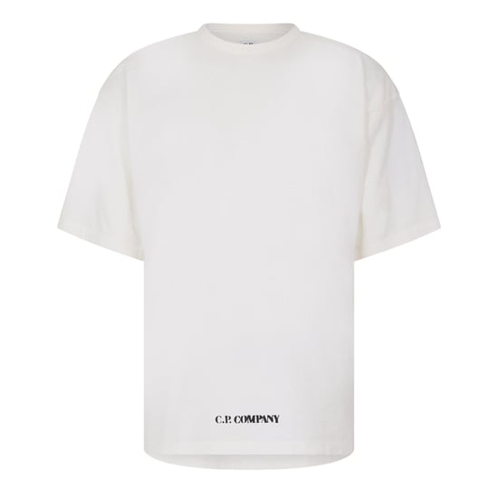 Men's C.P. Company T Shirt in Gauze White 103 - Image 1