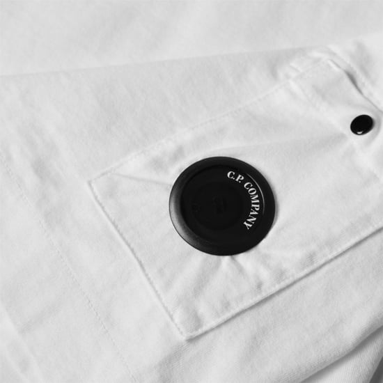 Men's C.P. Company T-Shirt in Gauze White 103 - Image 5
