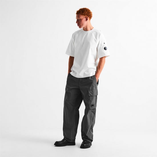 Men's C.P. Company T-Shirt in Gauze White 103 - Image 6
