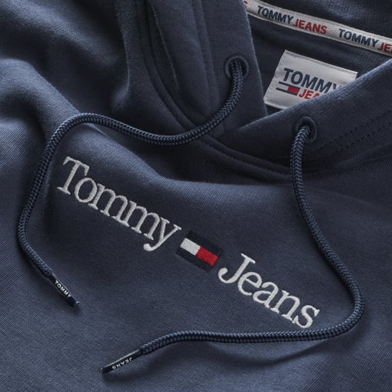 Tommy Jeans Huvtröja Reg Linear Hoodie Blå - Image 3