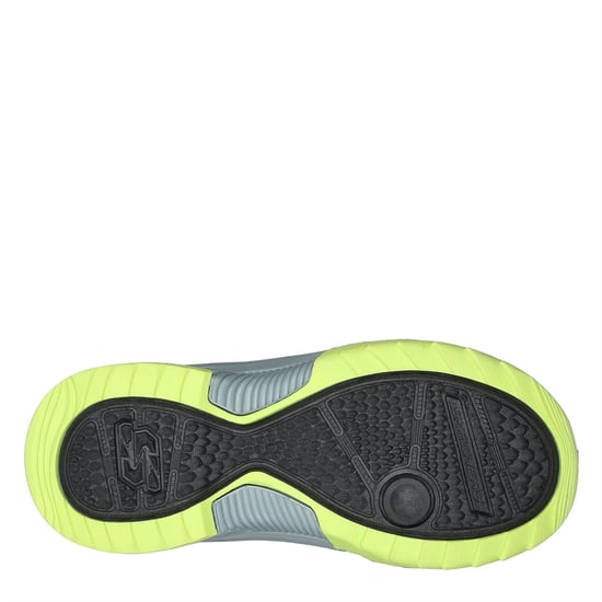 Boys Skechers Whipsaw Trainers in Black/Blue/Lime - Image 5