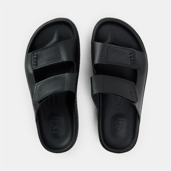 Women's VEJA Etna Leather Flat Sandals in Full Black - Image 4