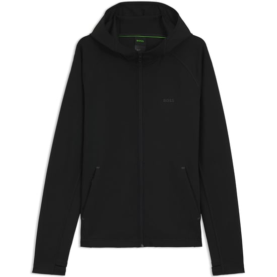 Men's Boss Sicon Active Moisture Managing Hoodie in Black 001 - Image 1