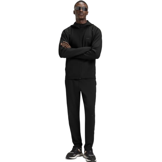 Men's Boss Sicon Active Moisture Managing Hoodie in Black 001 - Image 6