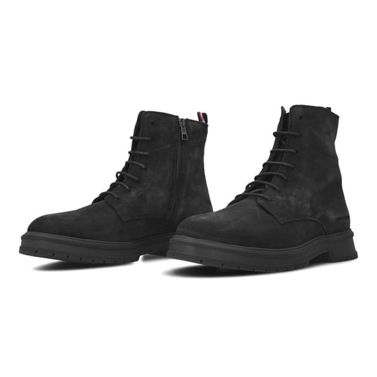 Tommy Hilfiger Veterschoenen Veterboot Suede Zwart - Image 4